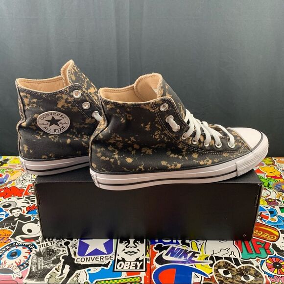 Converse Chuck Taylor All Star Hi Bleach Black Hemp Dip Womens Various - Picture 2 of 11